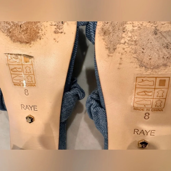 RAYE Women’s Blue Denim Posh Sandal Size 8 - Picture 10 of 14